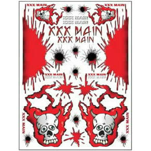 Image of Splatter Cow 1/10th Scale Sticker Sheet by XXX Main XXXS002