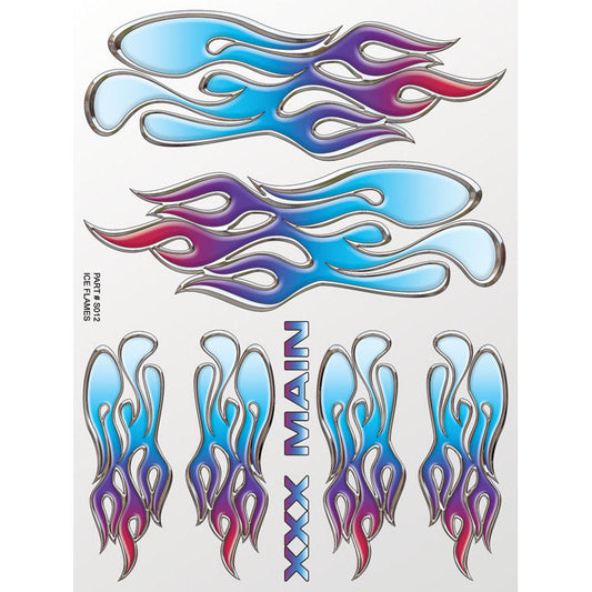 Image of Ice Flames Sticker Sheet