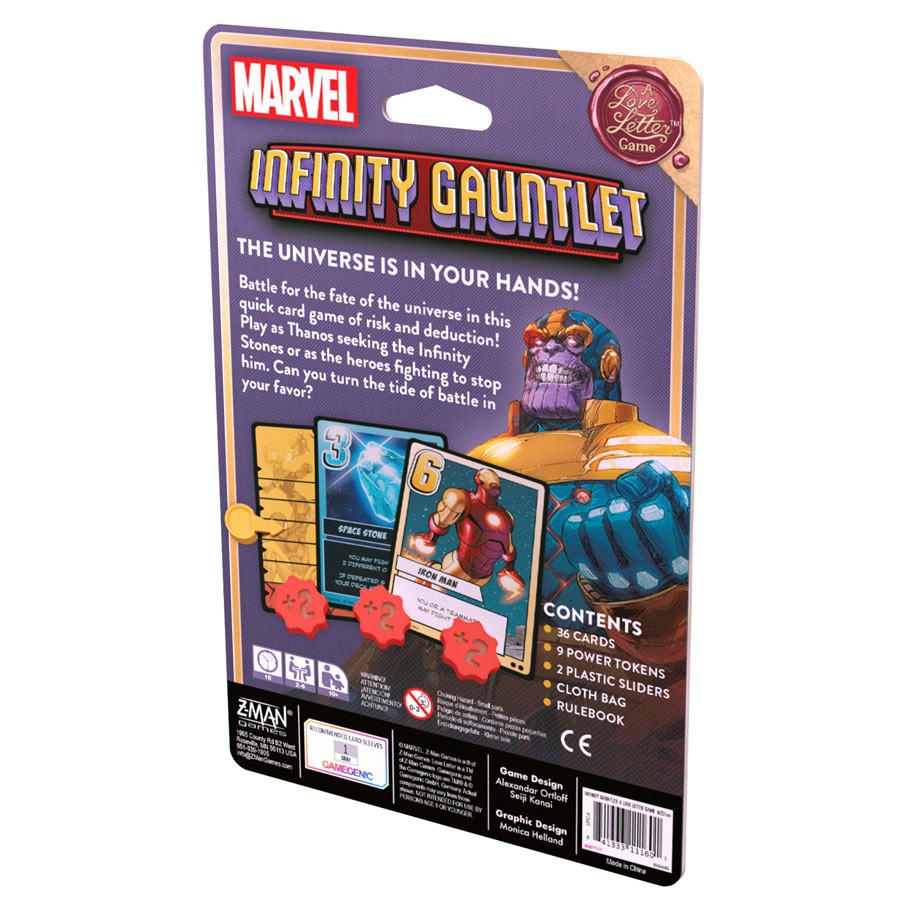 Image of Marvel Infinity Gauntlet - A Love Letter Game by Z-Man Games ZMGMZ01EN