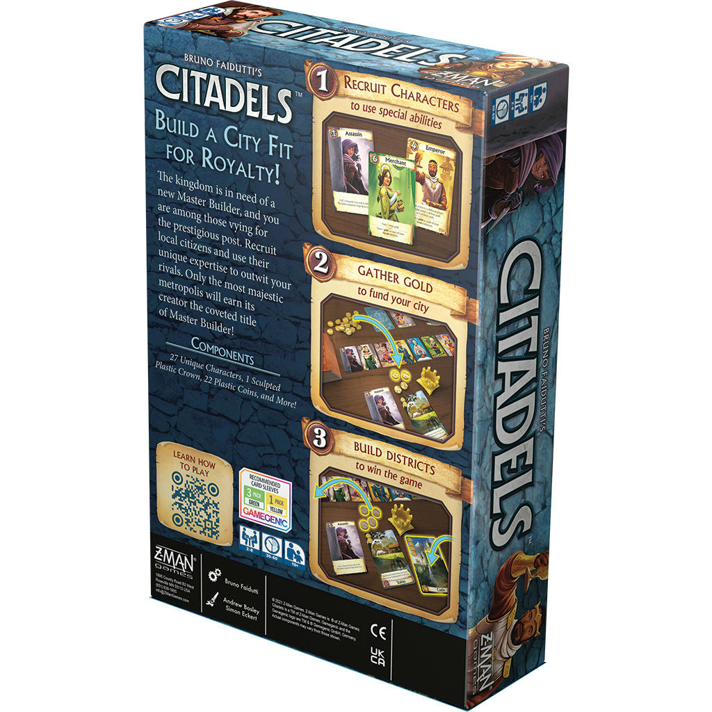 Image of Citadels Board Game - Revised Edition by Z-Man Games ZMGZC01