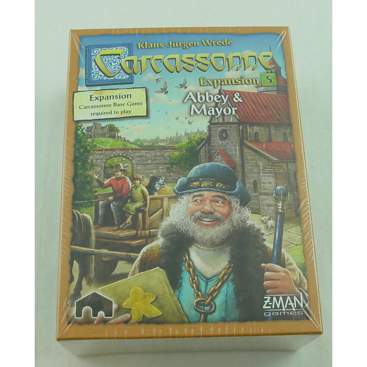 Image of Carcassonne board game: Abbey & Mayor Expansion Set #5 ZMGZM7815