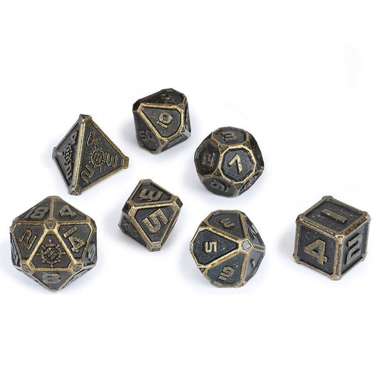(3/14/23)7-Set Enhance: Metal Dice Set w/ Case