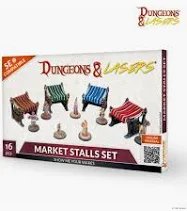 Dungeons & Lasers: Expansion Set - Market Stalls Set