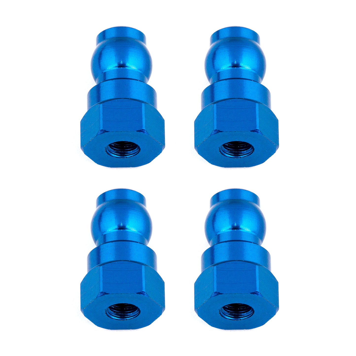 Shock Bushings, 12mm, Blue Aluminum, for B6.1