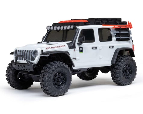 1/30 SCX30 Jeep Wrangler JLU 4X4 RTR Brushed Rock Crawler (Battery & Charger Included), White