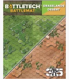 BattleTech: BattleMat - FieldTech Alpha Strike Grasslands/Desert