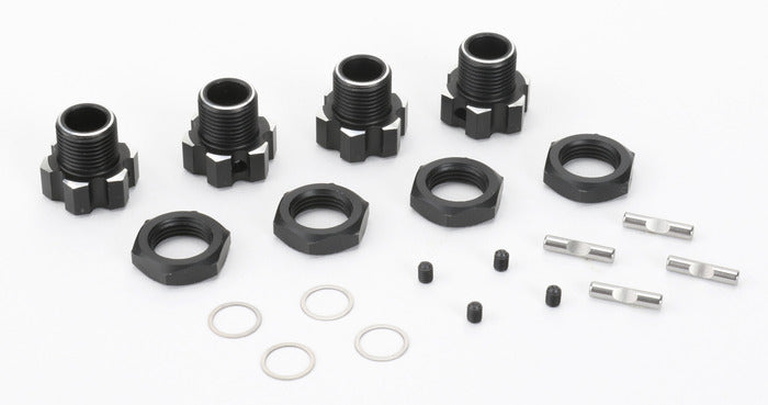 Aluminum 17mm Wheel Hex Drive with Nuts and Pins, for Colossus XT