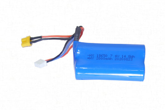 2000mAh 7.4v Lithium Battery, for CAT 1/20 Scale RC 330D Excavator..