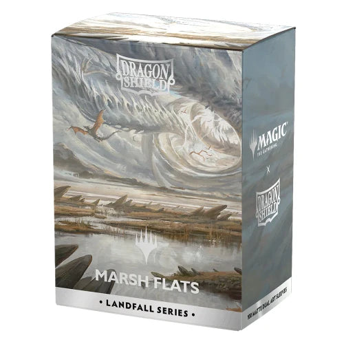 Dragon Shields: (100) Matte Dual Art - Magic the Gathering - Landfall Series - Marsh Flats