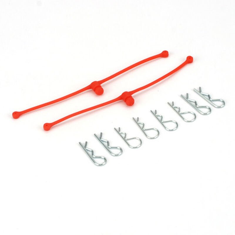 Body Klip Retainers Orange (2PC)