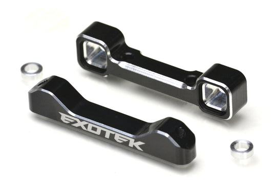 22S 7075 Aluminum Arm Mounts, for Rear Toe Adjustments, 1 Pair