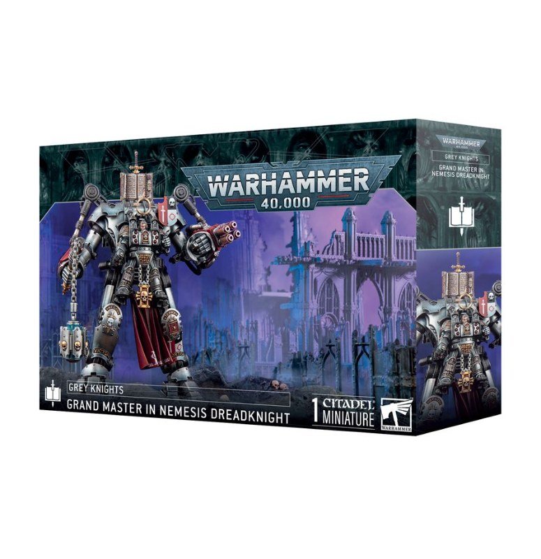 Grey Knights Grand Master in Nemesis Dreadknight