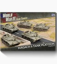 Magach 6 (Blazer) Platoon (WWIII x5 Tanks Plastic)