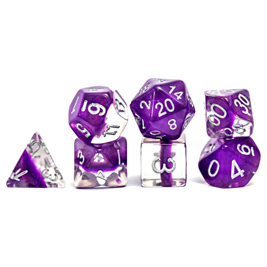 Neutron Dice: Violet (7 Polyhedral Dice Set)
