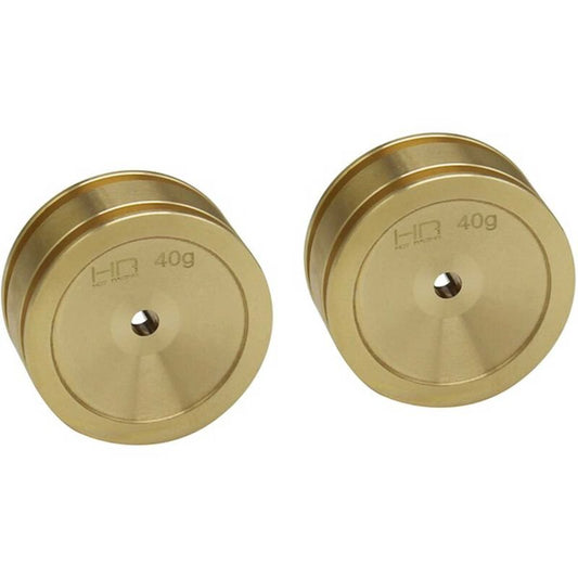 Brass Wheel, for Axial SCX24 (2pcs)