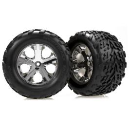Chrome Wheel (R) w/Talon Tire (2): ST))