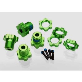17mm WHEEL HUBS GREEN ANODIZED 17mm WHEEL NUTS