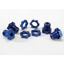(03/23/23)Traxxas 17mm Wheel Hubs & Nuts (Blue) (4