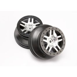 Wheels SCT Black Split-Spoke Chrome Slash 4x4