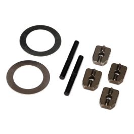 Spider gear shaft (2)/ spacers (4)/16x23.5x.5 stainless washer (2) (for #7781X aluminum differ...
