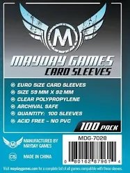 Sleeves: Euro Card Sleeves 59mm x 92mm (100)