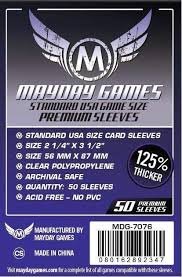 12-15-2210-20-22Sleeves: Premium USA Sleeves 56mm x 87mm Purple (50)