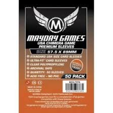 (09//19/23)Sleeves: Premium USA Chimera Sleeves 57.5mm x 89mm Dark Orange (50)