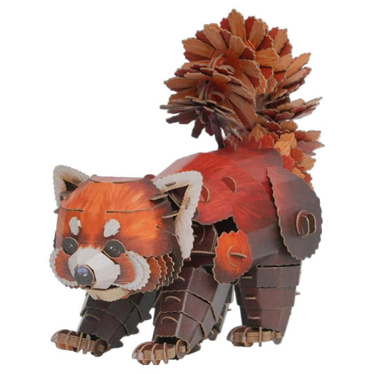 Red Panda 3D Kraft Paper Puzzle