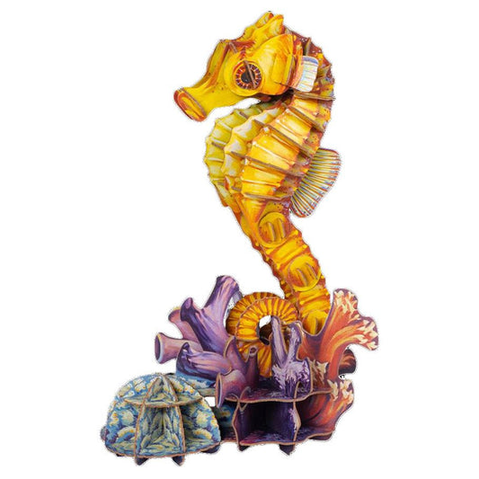Seahorse 3D Kraft Paper Puzzle