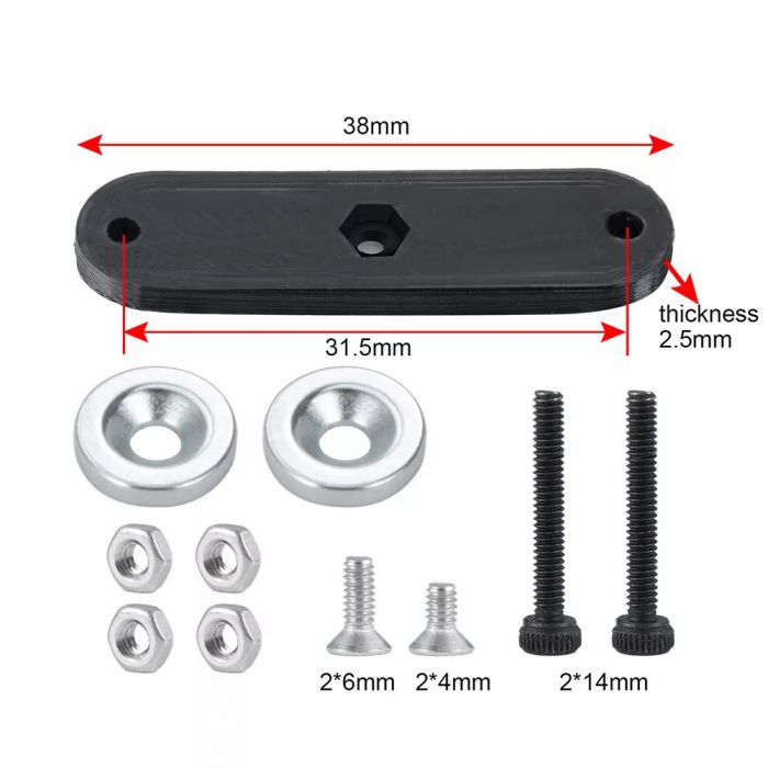 Magnetic Body Post Holder Mount, for Axial SCX24 Jeep / Gladiator