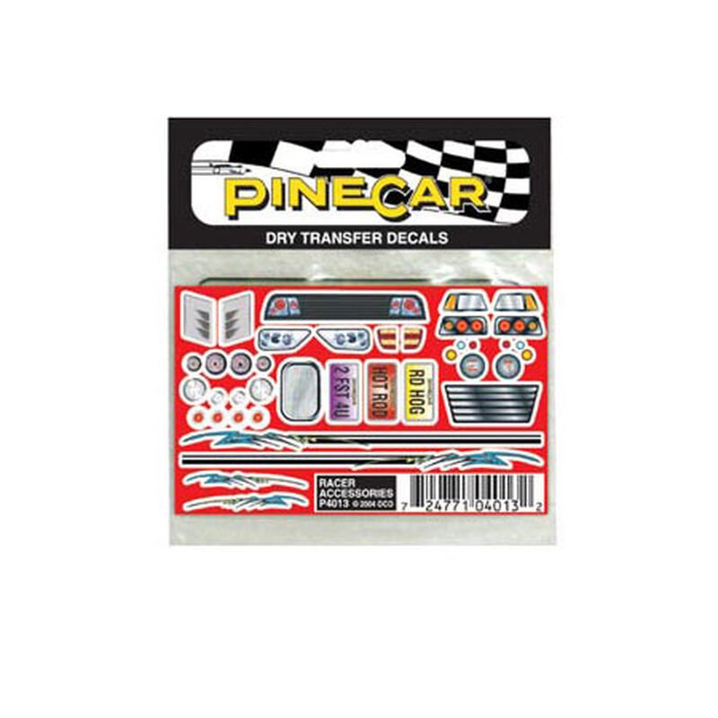 Racer Accessories Dry Transfer