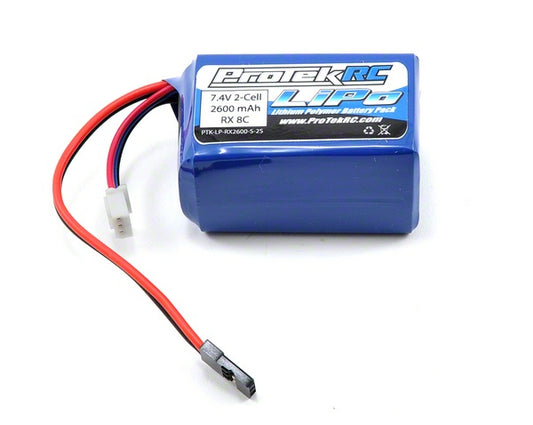 R/C Li-POLY HUMP RECEIVER BATTERY PACK (7.4V/2600MAH)(W/BALANCER PLUG)