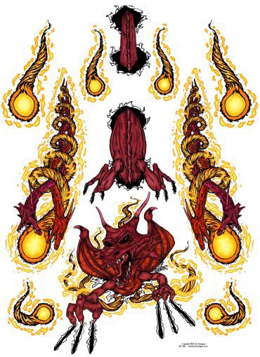 Twisted Dragons Decal Sheet