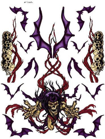 Skeletons & Bats 1/10th Scale Decal Set