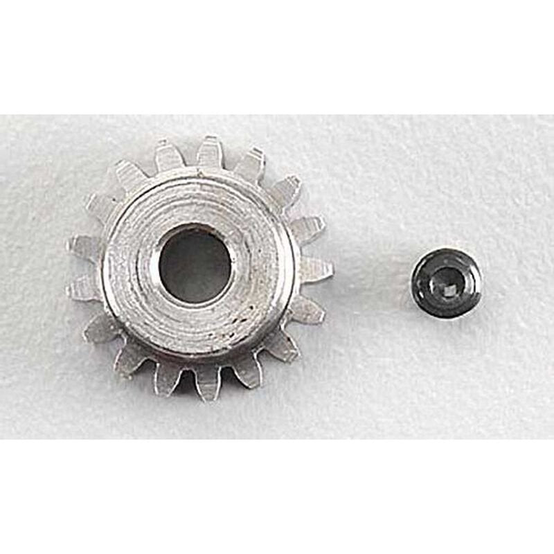 17 Tooth .6 MOD Metric Steel Alloy Pinion Gear, 1/8 Bore