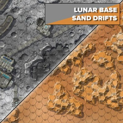 BattleTech Alien Worlds Battlemat: Lunar Base/Sand Drifts