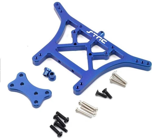 Aluminum 6mm Heavy Duty Rear Shock Tower, Blue, for Traxxas Stampede / Rustler / Bandit / Slash