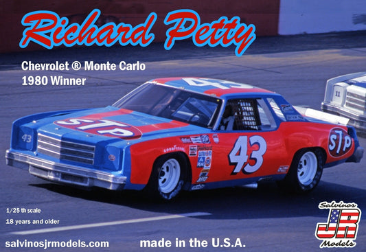 1/25 Richard Petty #43 1980 Chevrolet Monte Carlo Winner Plastic Model Car Kit