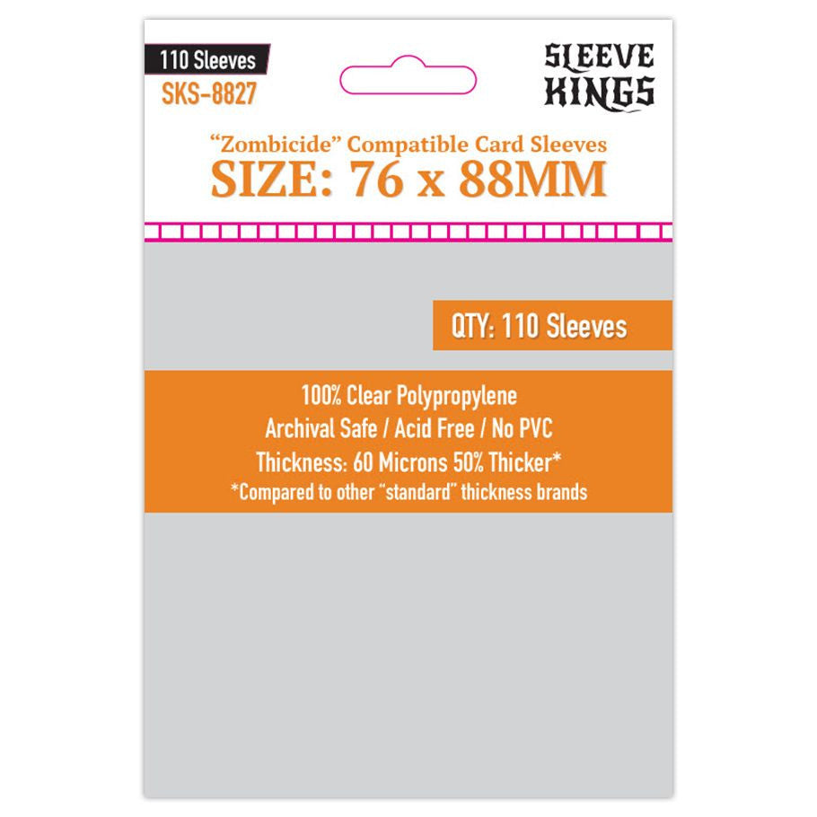 Sleeve Kings: Zombicide Compatible Sleeves 76mm x 88mm (110)