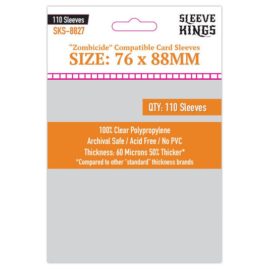 Sleeve Kings: Zombicide Compatible Sleeves 76mm x 88mm (110)