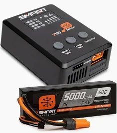 Smart Powerstage Surface Bundle: 5000mAh 2S 50C LiPo Battery (IC5) /