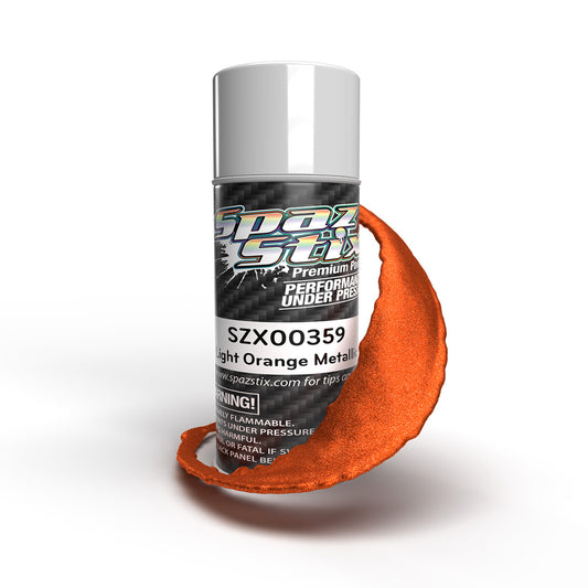 Spaz Stix Light Orange Metallic Aerosol Paint, 3.5oz Can