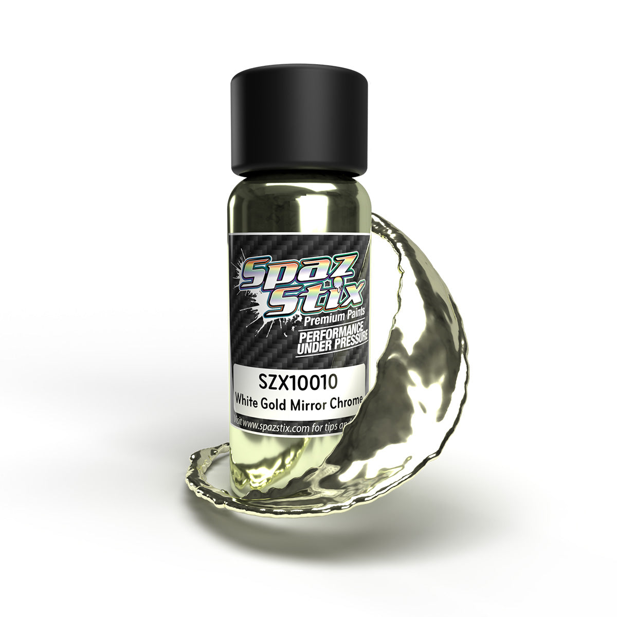 White Gold Mirror Chrome Paint, 2oz Bottle