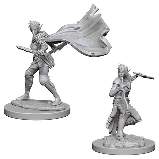 Pathfinder Deep Cuts Unpainted Miniatures: Elf Female Rogue)