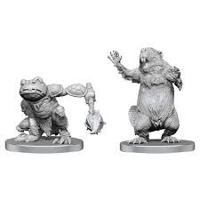 Pathfinder Battles Deep Cuts Unpainted Miniatures: W26 Boggard Scout & Castoroides