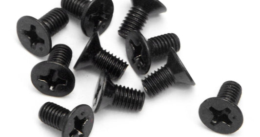 FLAT HEAD SCREW M3X6MM (10PCS)