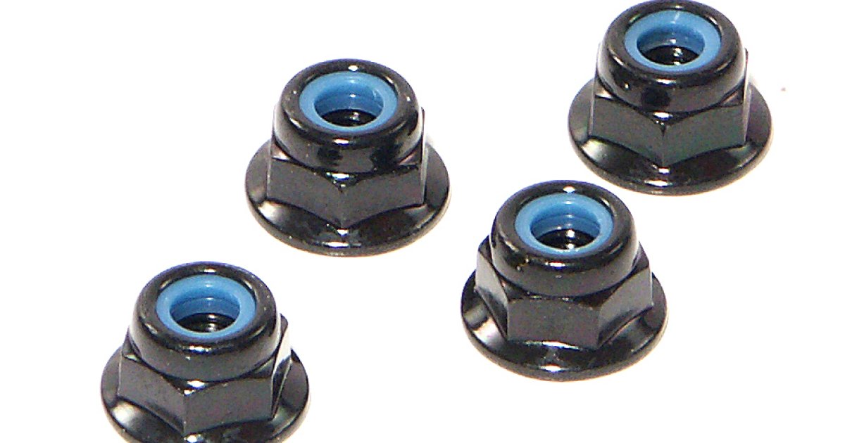 FLANGE LOCK NUT M4 (4pcs)