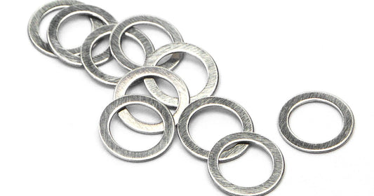 WASHER 4X6X0.3MM SILVER